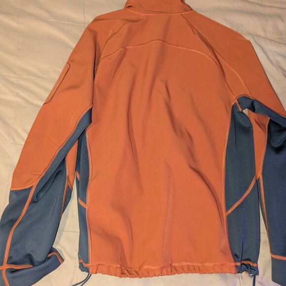 North Face Mens Sleek Jacket: Orange and Grey - Picture 5 of 6